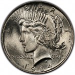 Artist's conception of the 1964-D Peace dollar, the #1 coin on the new PCGS Top 100 Modern U.S. Coins list.