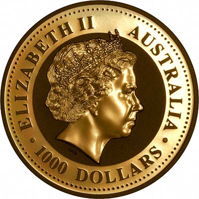 2007 Australia 1000 Dollars Lunar coins obverse