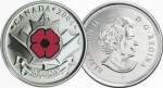 The 2004 Poppy Quarter was the Royal Canadian Mint’s first colorized circulating coin.