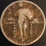 This 1927 Standing Liberty Quarter is similar to the one I found in the Hornet’s ashtray.