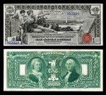 "History Instructing Youth" Educational Series $1 Silver Certificate, Series 1898,