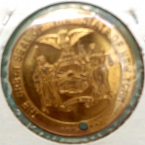Reverse of the Empire State Building medal