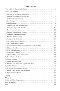 Encyclopedia of Mexican Money Vol 1 Table of Contents
