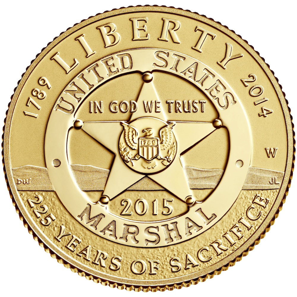 2015 US Marshals 5 Gold Obverse Coin Collectors Blog