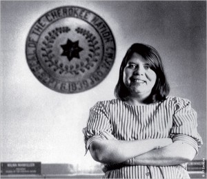 Wilma Mankiller, the first female principal chief of the Cherokee Nation