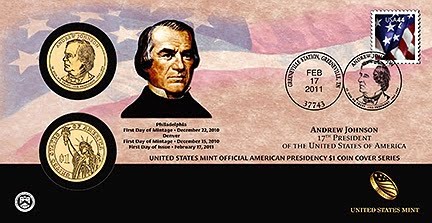 2011 Andrew Johnson First Day Cover (after branding)