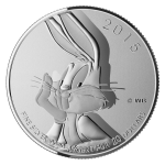 Reverse of the Royal Canadian Mint $20 for $20 silver coin featuring Bugs Bunny