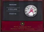 2006 Canada silver $5 Breast Cancer Commemorative Coin