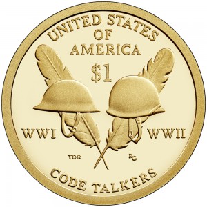 2016 Native American Dollar celebrates the contributions of the Native American Code Talkers in World War I and World War II