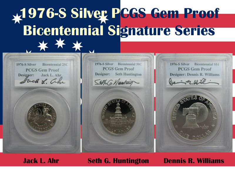 1976-S Silver Proof Bicentennial Autograph Set