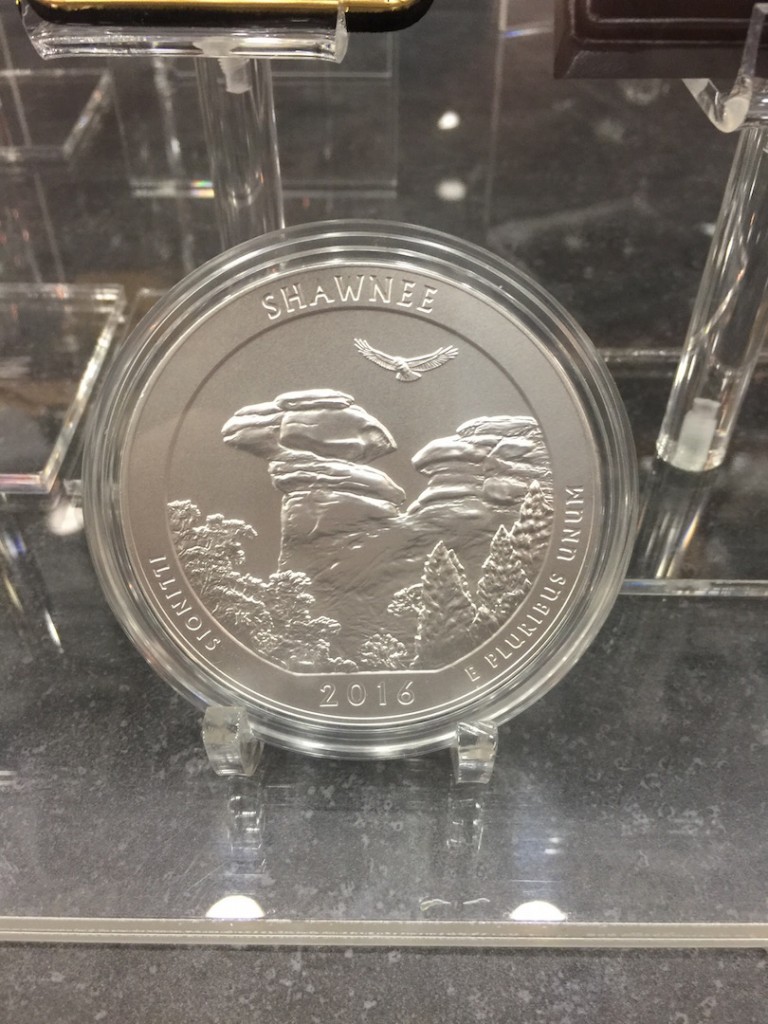 Shawnee National Forest 5 ounce silver coin