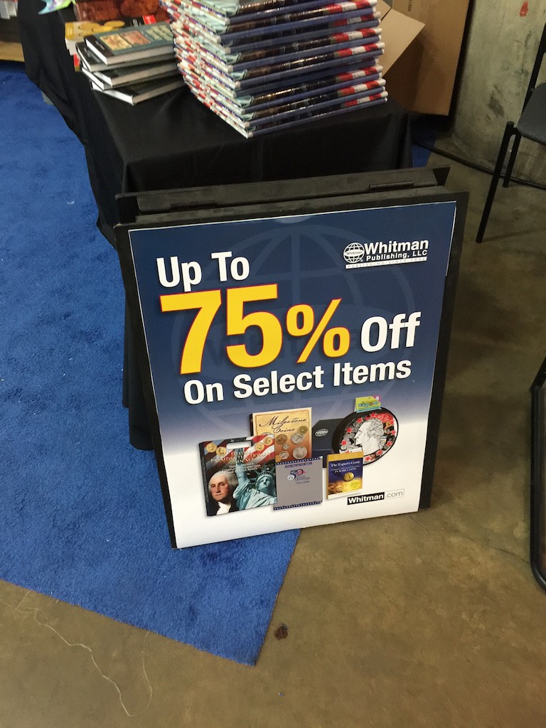 Sale at the Whitman Booth!