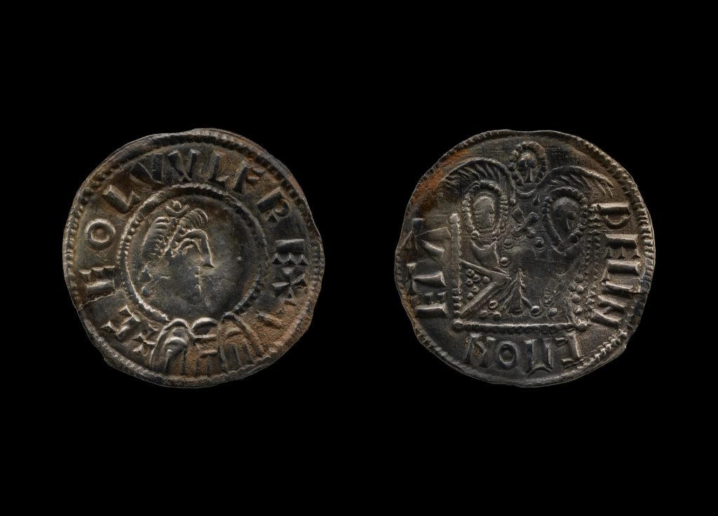 Coins featuring Anglo-Saxon Kings Ceolwulf II, of Mercia, and Alfred, of Wessex