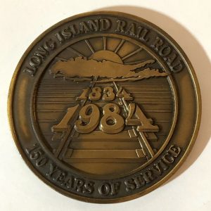 LIRR Sesquicentennial Medal Obverse